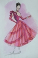 Foto 5: Annemarie Strupat: 9 Aquarelle, Entwürfe 50er Jahre Mode, Frauenkleidung Sommer-Frühling, Mitte 20. Jahrhundert
