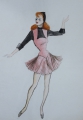 Foto 7: Annemarie Strupat: 9 Aquarelle, Entwürfe 50er Jahre Mode, Frauenkleidung Sommer-Frühling, Mitte 20. Jahrhundert