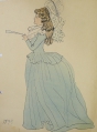 Foto 3: Annemarie Strupat: 7 Aquarell-Zeichnungen, Rokoko-Mode, Kostüm-Entwürfe von 1710-1888, Mitte 20. Jahrhundert