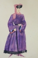 Foto 8: Annemarie Strupat: 8 Aquarell-Zeichnungen, Kleider-Entwürfe Antike bis Mittelalter, Mitte 20. Jahrhundert