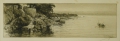Foto 1: William Unger (1837-1932): Graphik - Radierung, Seestück - Uferansicht