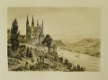 Bernhard Mannfeld (1848-1925): 8 x Graphiken - Radierungen, Stadt- und Landschafts-Veduten