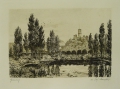 Foto 8: Bernhard Mannfeld (1848-1925): 8 x Graphiken - Radierungen, Stadt- und Landschafts-Veduten
