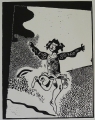 Wolfgang Mattheuer (1927-2004): Graphik - Linolstich, "Und wurde Vater einer Tochter", Leipziger Schule, Taborpresse 1991/92