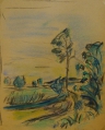 Foto 1: Heinrich Sussmann (1904-1986): 6er Satz Zeichnungen - farbige Kreide, Landschaft, Orientbilder, Porträts