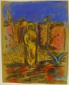 Foto 3: Heinrich Sussmann (1904-1986): 6er Satz Zeichnungen - farbige Kreide, Landschaft, Orientbilder, Porträts