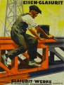Foto 1: Unbekannt: Gebrauchsgraphik - Farboffsetdruck, Werbe-Kleinplakat für Farben der Glasurit-Werke, um 1900