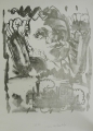 Foto 2: Claus Weidensdorfer (* 1931): Graphik - Lithographie, Ohne Titel - Taube, Druck von 1990