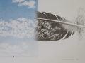 Foto 2: Sigurd Kuschnerus (* 1933): Graphik - Farblithographie, Titel Frei wie ein Adler, Berlin, datiert 1981