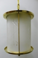 Foto 2: Art Deco Flurleuchte / Deckenlampe, in Messing, einflammig und kreiszylindrisch