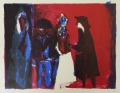 Volker Benninghoff (1921-2009): Graphik - Offsetlithographie, "Napoleon", datiert 1974