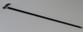 Spazierstock - Derbykrücke, um 1900, Deutschland, 800er Silber-Knauf