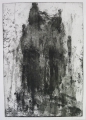 Foto 2: Peter Ouart: 5 Blätter / 4 x Graphiken - Radierungen und 1 x Zeichnung - Bleistift partiell aquarelliert, abstrakte Figuren-Kompositionen, datiert 1987-1990, Berlin