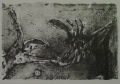 Foto 1: Kornelius Wilkens (* 1951): Graphik - Lithographie, abstrakte Komposition aus Mensch- und Tierformen, Druck von 1989