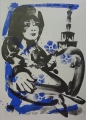 Foto 1: Karl Oppermann (* 1930): Graphik - Farblithographie, Mädchen mit Siegessäule, Druck von 1990