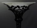 Foto 3: Edgar Brandt (1880-1960): Art Deco Standlampe, Frankreich, Entwurf um 1925, Schmiedeeisen-Gestell
