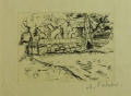 Foto 1: Abraham Palukst (1895-1926): Graphik - Kaltnadelradierung, Landschaft