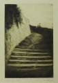 Foto 1: Wilhelm Lategahn (1882-1955): Graphik - Radierung, Werktitel Abend
