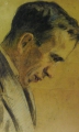 Foto 1: Erich Säuberlich: Pastell-Zeichnung, Selbstporträt, um 1922