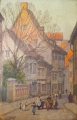 Foto 2: Walter Corsep (1862-1944): Altstadt-Vedute Erfurt, Öl Gemälde, um 1900