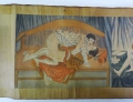 Foto 2: Shunga-Rollbild (Frühlingsbilder), Japan, Ende 19. / Anfang 20. Jahrhundert, Gouache auf Leinen, Asiatika / Erotika