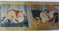 Foto 3: Shunga-Rollbild (Frühlingsbilder), Japan, Ende 19. / Anfang 20. Jahrhundert, Gouache auf Leinen, Asiatika / Erotika