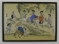 2 aquarellierte Tuschfederzeichnungen, Japan, datiert 1970-72, signiert