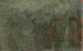 Foto 2: Öl Gemälde: impressionistisches Bild liegende Frau, um 1900, wohl Signatur Sartry