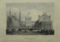 Paul Ahrens: Graphik - Stahlstich, "Schloß Eisgrub in Maehren", um 1850