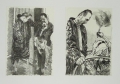 Foto 3: Johannes Grützke (* 1937): auf 5 Blättern 8 Graphiken - Lithographien (3 Doppelblätter), aus Bildserie, Drucke von 1987-1994