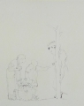 Foto 3: Johannes Grützke (* 1937): auf 5 Blättern 7 Graphiken - Lithographien (2 Doppelblätter), aus Bildserie, Drucke von 1987-1991