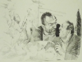 Foto 4: Johannes Grützke (* 1937): auf 5 Blättern 7 Graphiken - Lithographien (2 Doppelblätter), aus Bildserie, Drucke von 1987-1991