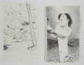 Foto 4: Johannes Grützke (* 1937): auf 6 Blättern 9 Graphiken - Lithographien (3 Doppelblätter), aus Bildserie, Drucke von 1987-1994