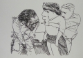 Foto 2: Johannes Grützke (* 1937): auf 6 Blättern 8 Graphiken - Lithographien (2 Doppelblätter), aus Bildserie, Drucke von 1987-1994