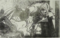 Foto 4: Johannes Grützke (* 1937): auf 6 Blättern 8 Graphiken - Lithographien (2 Doppelblätter), aus Bildserie, Drucke von 1987-1994