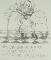 Foto 5: Johannes Grützke (* 1937): auf 5 Blättern 8 Graphiken - Lithographien (3 Doppelblätter), aus Bildserie, Drucke von 1985-1990