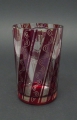 Foto 3: Biedermeier Glas Andenkenbecher, Böhmen, Rotbeize und Gravur nach Friedrich Egermann, Widmungsspruch