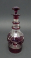 Foto 1: Biedermeier Glas Karaffe, Böhmen, Rotbeize