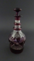 Foto 3: Biedermeier Glas Karaffe, Böhmen, Rotbeize