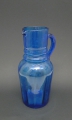 Art Deco Krug, Blauglas