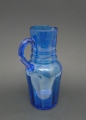 Foto 2: Art Deco Krug, Blauglas