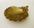 Muschelschale / Seifenschale, um 1900, Messing gegossen, von "J. Gallo"