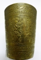 Foto 4: Messing Becher, wohl Indien, Ende 19. Jahrhundert / Anfang 20. Jahrhundert, ziselierter asiatischer Dekor