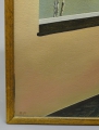 Foto 4: Monogrammist A.P.: Öl Gemälde - Frauenakt am Fenster, 20. Jahrhundert, Stil veristischer Surrealismus