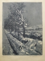 Hermann Blechschmidt (1882-1934): Graphik - Radierung, "Winterlandschaft", Thüringen