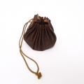 Foto 1: Leder Tabakbeutel, um 1900