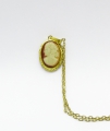 Foto 2: 3er Konvolut Schmuck, Kamee-Kette und Paar Medaillon-Anhänger, 20. Jahrhundert