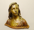 Raoul Larche (1860-1912): Bronze Büste - "12-jähriger Jesus im Tempel", um 1900, Paris - Gießerei Siot-Decauville