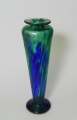 Jugendstil Glas Vase, wohl Frankreich, um 1910, Lüsterglasur, signiert