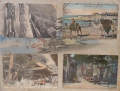 Foto 2: Japanisches Lack Postkarten-Album / Reisealbum, Jahrhundertwende - um 1900, auf Seidenmalerei